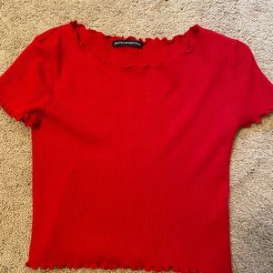 great condition red brandy melville lettuce top